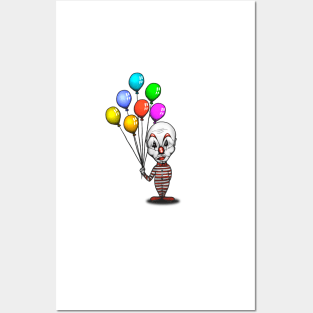 Balloon Clown Posters and Art